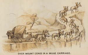 Kutschen und Kutschfahrten: Über den Mont Cenis in einer Maultierkutsche von English School