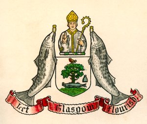 Wappen von Glasgow, Schottland von English School