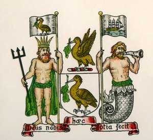 Wappen von Liverpool, England von English School