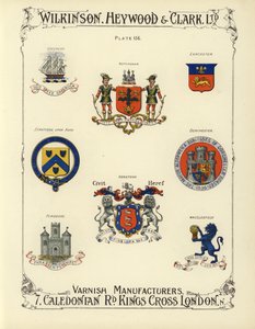 Wappen britischer Städte von English School