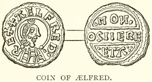 Münze von Aelfred von English School