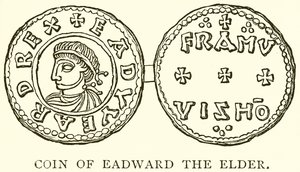 Münze von Eadward dem Älteren von English School