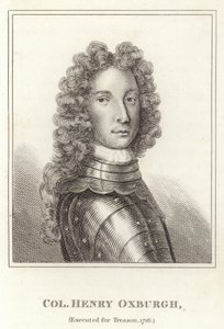 Col Henry Oxburgh, Hingerichtet wegen Hochverrats, 1716 von English School