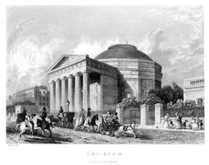 Kolosseum, Regents Park, 1837 von English School