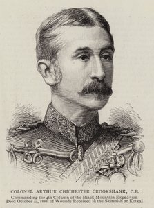 Oberst Arthur Chichester Crookshank (Gravur) von English School