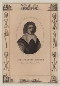 Oberst Francis Hacker, hingerichtet am Tyburn, 1660 von English School