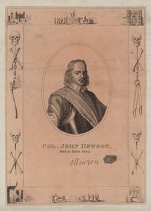 Oberst John Hewson, starb im Exil, 1662 von English School