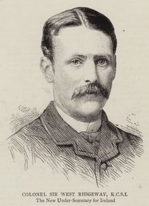 Oberst Sir West Ridgeway, KCSI (Gravur) von English School