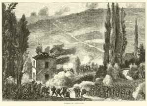 Kampf bei Châtillon, Oktober 1870 von English School