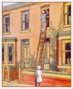 Befehle: Reinige die Fenster im Obergeschoss