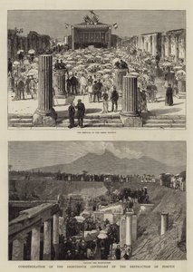 Gedenkfeier zum achtzehnten Jahrhundert der Zerstörung Pompejis von English School