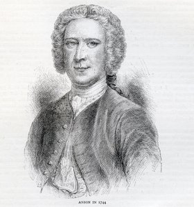 Kommodore George Anson, 1. Baron Anson (1697-1762) von English School