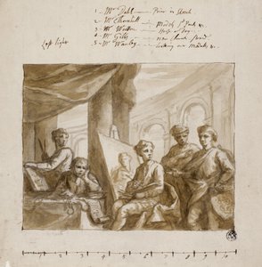 Gesellschaft der Maler, um 1719 von English School