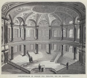 Konzertsaal im Design für Theater, Rio de Janeiro von English School