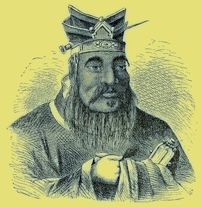 Konfuzius, Illustration aus Die illustrierte Geschichte der Welt, veröffentlicht um 1880 (digital verbessert) von English School