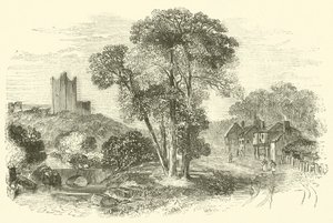 Conisborough (oder Conisbourgh) Castle von English School