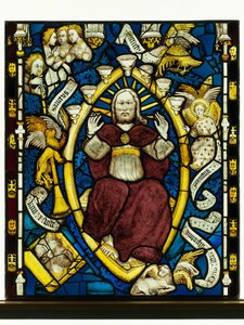 Erhaltenes Panel aus dem Großen Ostfenster der York Minster: 
