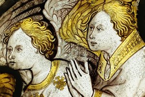 Erhaltener Abschnitt aus dem Großen Ostfenster der York Minster: 