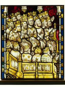 Erhaltener Abschnitt aus dem Großen Ostfenster der York Minster: 