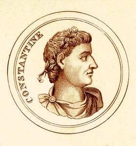 Konstantin, Illustration aus Das universelle historische Wörterbuch von George Crabb, veröffentlicht 1825 von English School