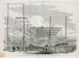 Bau des Kristallpalastes, Große Ausstellung von 1851 von English School