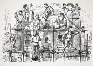 Bauarbeiter, Illustration aus Punch