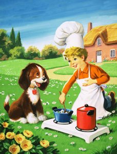 Kochen im Freien von English School