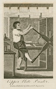 Kupferplatten-Drucker von English School