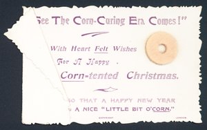 Hühnerauge für Füße, Weihnachtskarte von English School