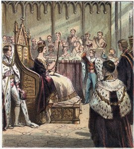 Krönung von Königin Victoria I. von England, London, Westminster Abbey, 28. Juni