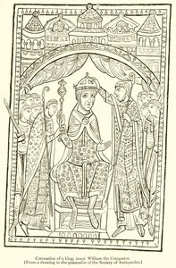 Krönung eines Königs, Temp Wilhelm der Eroberer von English School