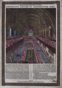 Krönung seiner Majestät [d.h. Georg III.] in Westminster von English School