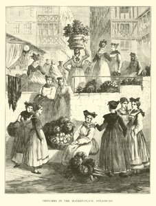 Kostüme auf dem Marktplatz, Straßburg von English School