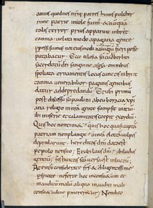 Brief von Alkuin mit Beileidsbekundungen zum Wikingerangriff auf Lindisfarne im Jahr 793