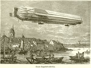 Graf Zeppelins Luftschiff von English School