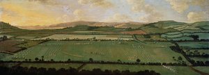 Landschaft um Dixton Manor, ca. 1725 von English School