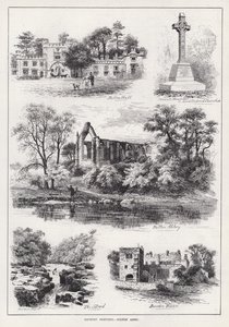 Ländliche Skizzen, Bolton Abbey (Gravur) von English School