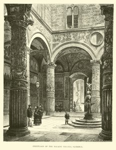 Innenhof des Palazzo Vecchio, Florenz von English School
