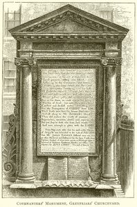 Denkmal der Covenanters, Greyfriars Churchyard von English School