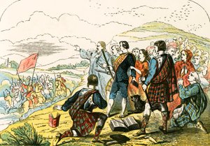 Covenanters von den Truppen des Königs angegriffen