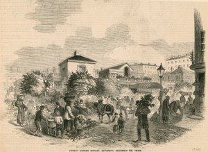 Covent Garden Market, 22. Dezember 1849 von English School