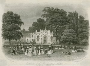 Cremorne Gardens, London: Außenansicht der Banketthalle von English School