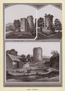 Crickhowel Castle; Bronllys Castle bei Talgarth; Castle Tretower von English School