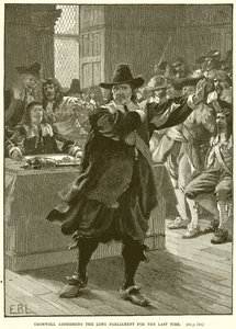 Cromwell spricht das letzte Mal vor dem Langen Parlament von English School