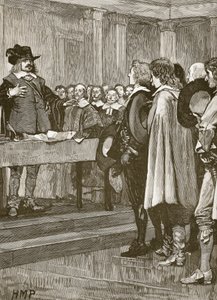 Cromwell lehnt die Krone ab, Illustration aus Cassells Illustrierter Geschichte Englands