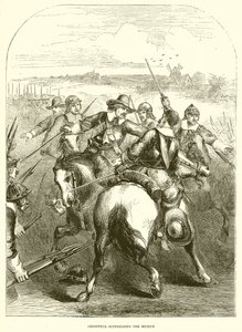 Cromwell unterdrückt die Meuterei von English School
