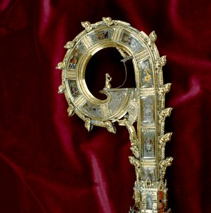 Krummstab von William of Wykeham (ca. 1320-1404): Paul-Seite (Silber vergoldet) (Detail)