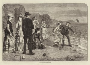 Croquet unter Schwierigkeiten von English School