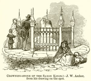 Krönungsstein der sächsischen Könige von English School