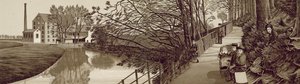 Bridle Path nach Beddington am Fluss Wandle, Waddon Mills, Croydon von English School